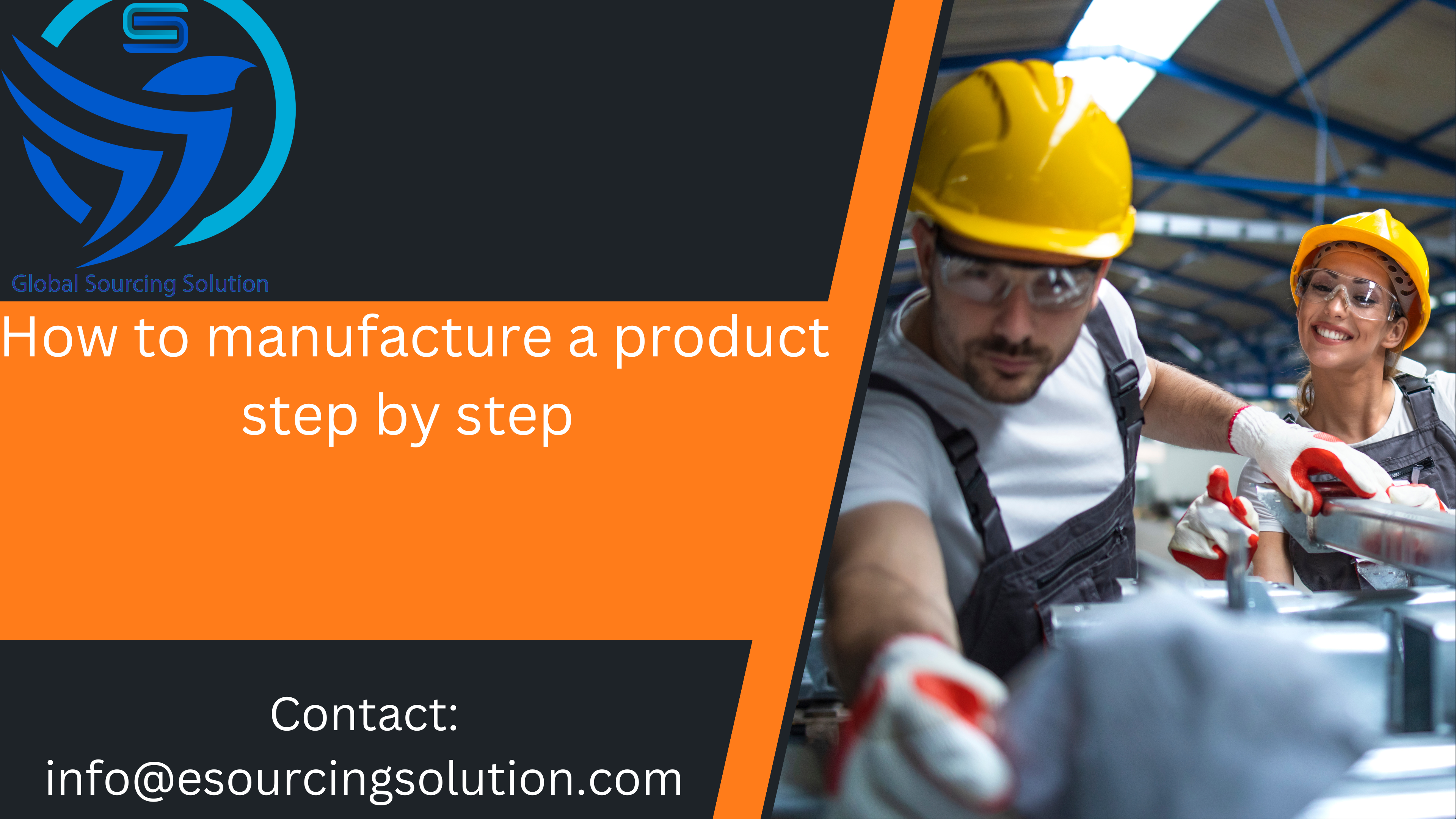 manufacture a product step by step
