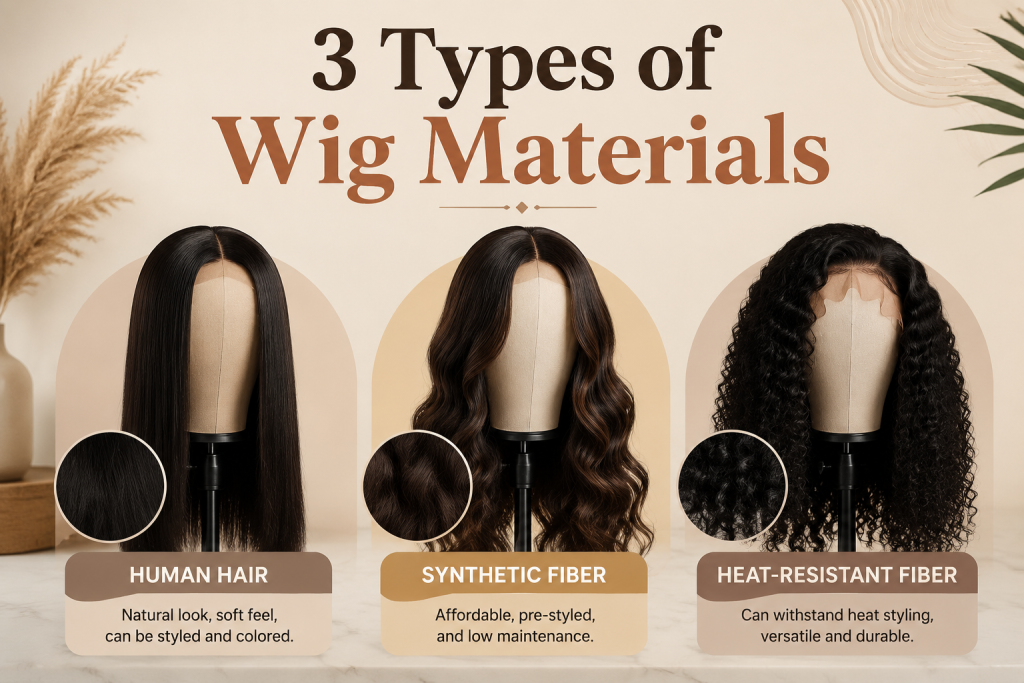 types of wig materials