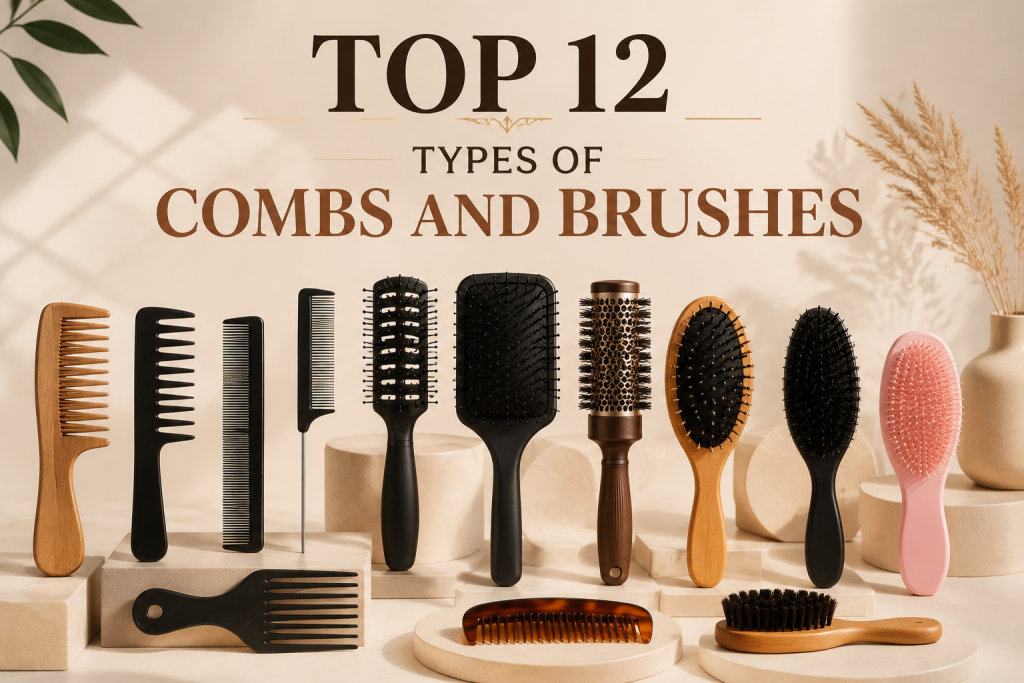 types of combs and brushes