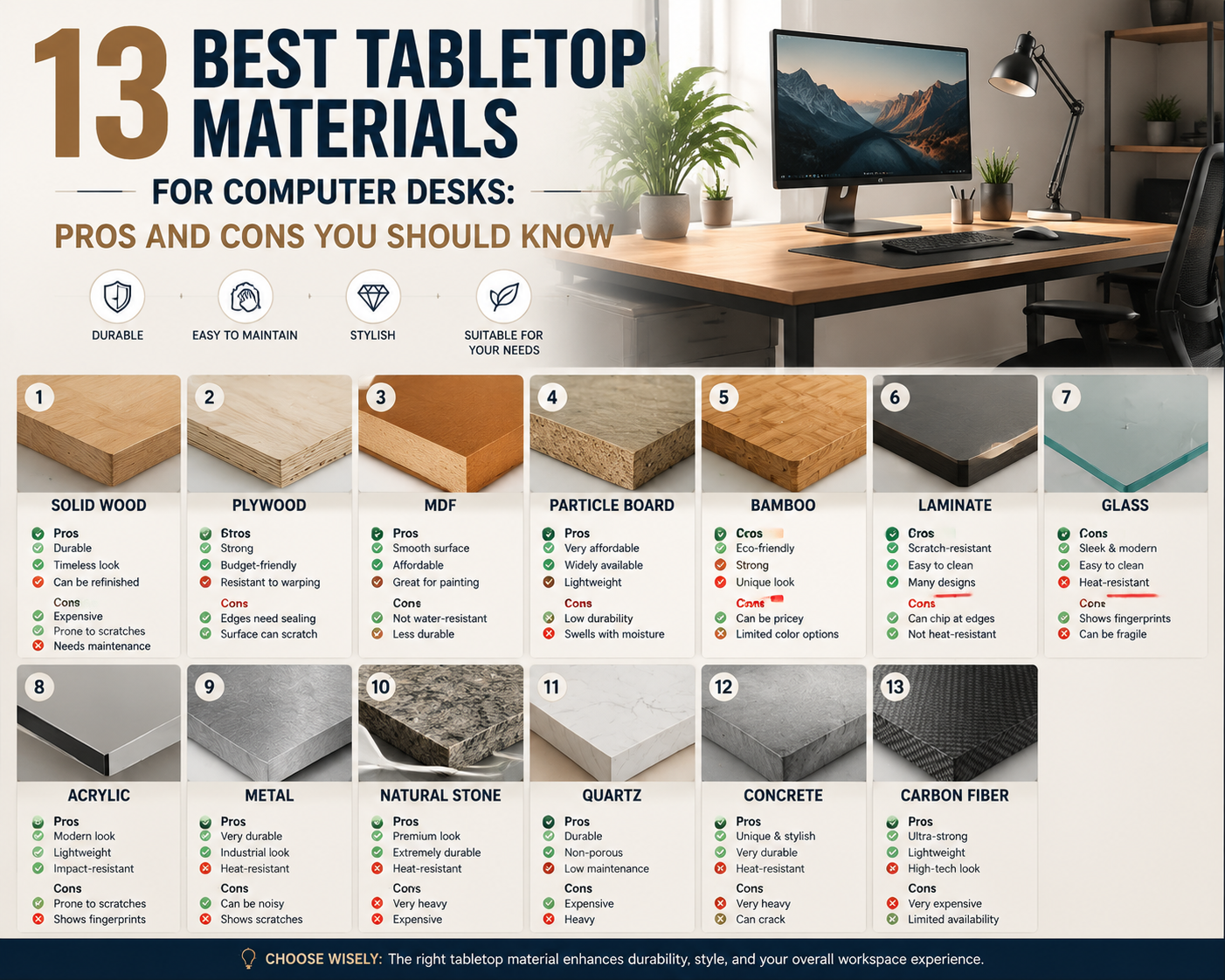 tabletop materials