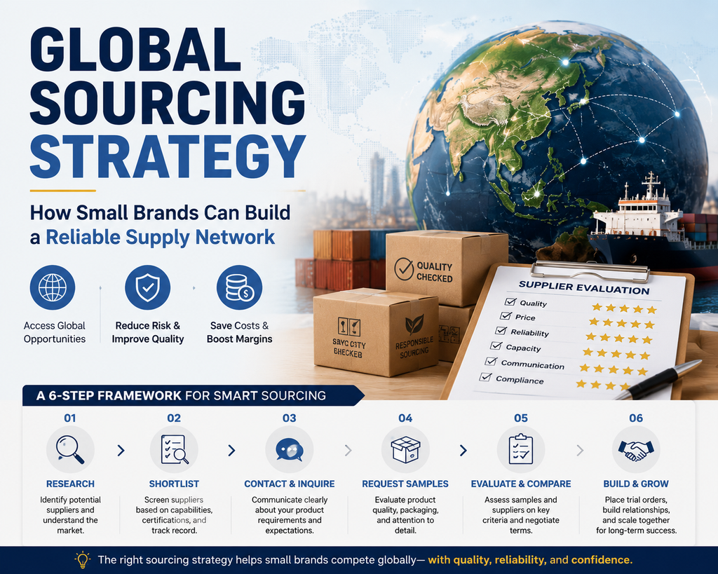 Global Sourcing Strategy: How Small Brands Can Build a Reliable Supply Network