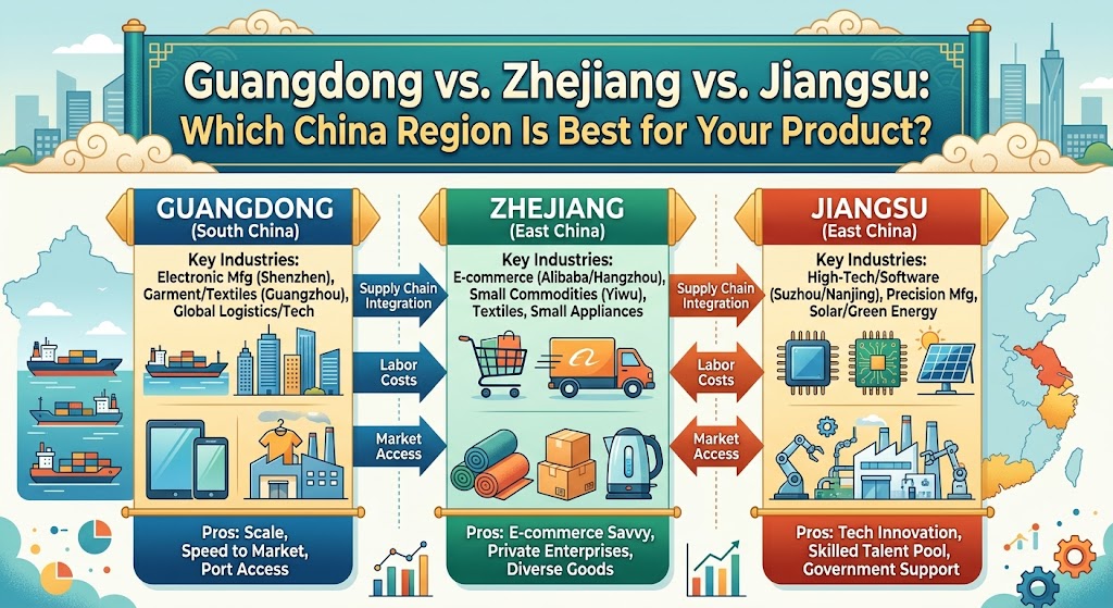 Guangdong vs. Zhejiang vs. Jiangsu: Which China Region Is Best for Your Product?